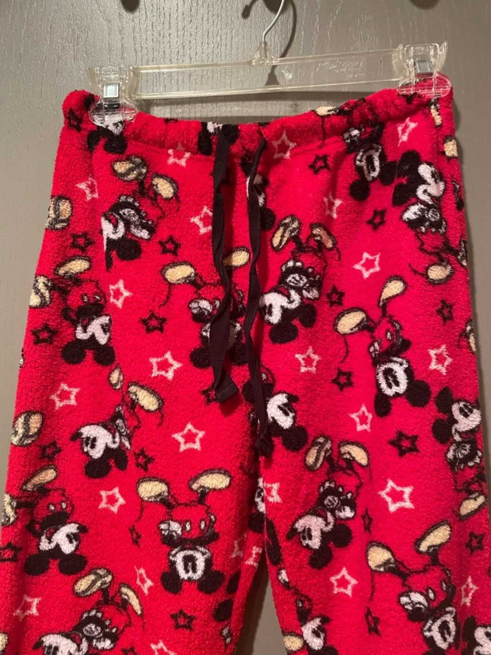 Disney Red Mickey Mouse Fleece Pajama Bottoms - Picture 2 of 5